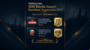 DOĞU KARADENİZ'DEN İKİ KURULUŞ İSO 500 LİSTESİNDE YER ALDI